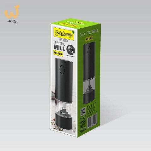 Młynek elektryczny do przypraw USB MAESTRO MR-1618 Młynek elektryczny do przypraw USB MAESTRO MR-1618