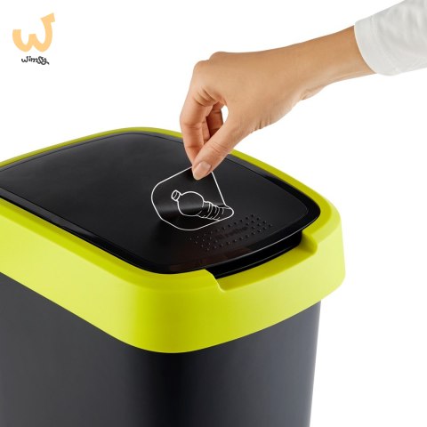 Rotho kosz na śmieci obrotowy TWIST limonkowy 10L Rotho kosz na śmieci obrotowy TWIST limonkowy 10L