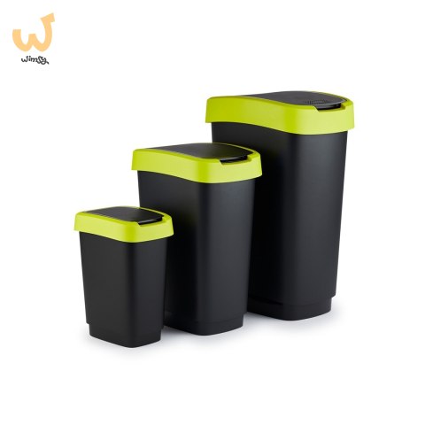 Rotho kosz na śmieci obrotowy TWIST limonkowy 25L Rotho kosz na śmieci obrotowy TWIST limonkowy 25L