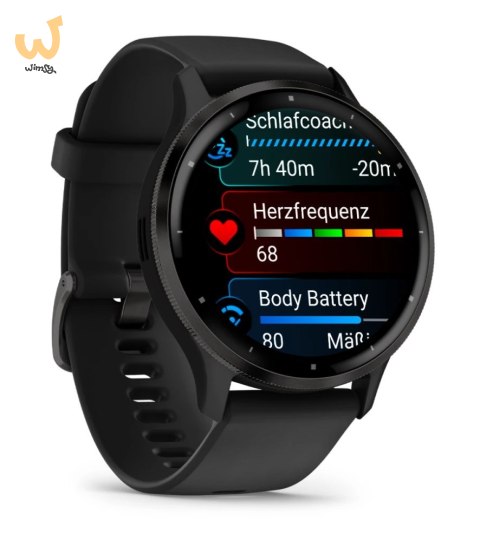Zegarek Garmin Venu 3 45mm Czarny Zegarek Garmin Venu 3 45mm Czarny