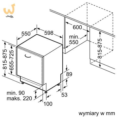 Zmywarka do zabudowy BOSCH SMV4ECX28E Zmywarka do zabudowy BOSCH SMV4ECX28E