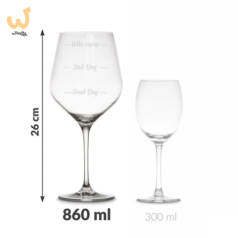 Etui z kieliszkami do wina diVinto XXL z napisem Etui z kieliszkami do wina diVinto XXL z napisem