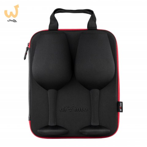 Etui z kieliszkami do wina diVinto XXL z napisem Etui z kieliszkami do wina diVinto XXL z napisem