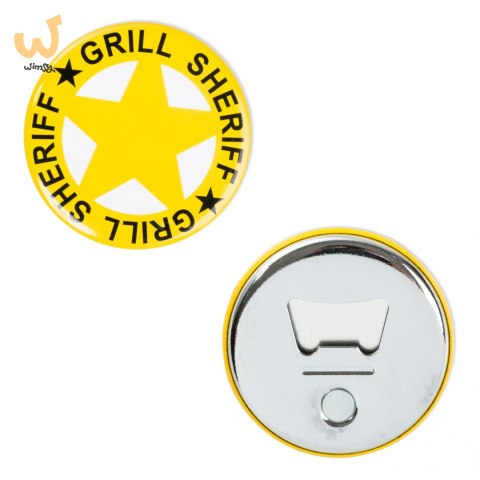 Grill Sheriff fartuszek męski BBQ otwieracz GRATIS Grill Sheriff fartuszek męski BBQ otwieracz GRATIS