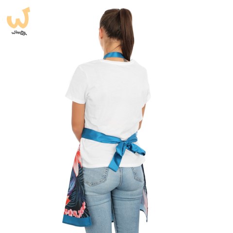 Nitly Paradise Blue - Fartuch Sukienka - prezent Dzień Kobiet Dzień Matki Nitly Paradise Blue - Fartuch Sukienka - prezent Dzień Kobiet Dzień Matki