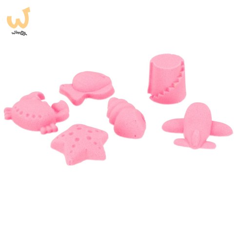 Piasek Kinetyczny 2kg foremki piaskownica zestaw XXL plastyczny kreatywny różowy Piasek Kinetyczny 2kg foremki piaskownica zestaw XXL plastyczny kreatywny różowy