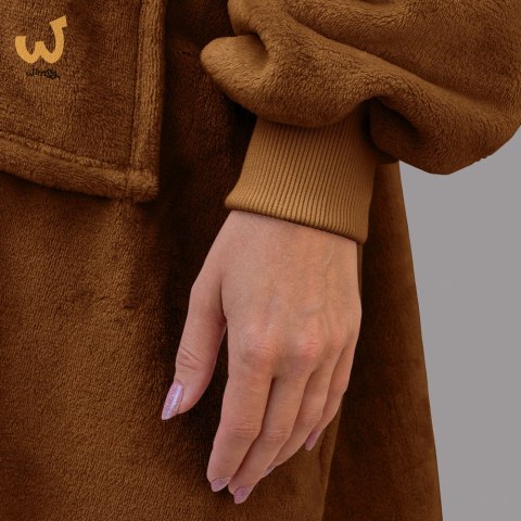 Bluzair Bluza Koc z Kapturem XXL Ciepła Toffee 4w1 Bluzair Bluza Koc z Kapturem XXL Ciepła Toffee 4w1