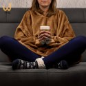 Bluzair SUPER MAMA - Bluza koc - Toffee - prezent na dzień matki