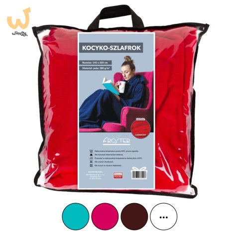 Kocyk Szlafrok Biały koc z rękawami polar POLSKI Kocyk Szlafrok Biały koc z rękawami polar POLSKI