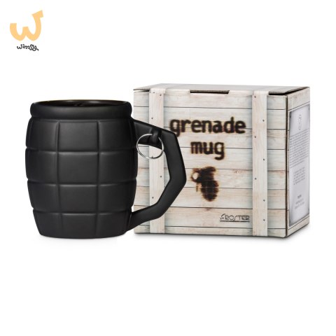 Kubek Granat Czarny 450 ml militarny dla faceta Kubek Granat Czarny 450 ml militarny dla faceta