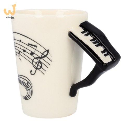 Kubek Muzyka Pianino prezentowy w pudełku biały Kubek Muzyka Pianino prezentowy w pudełku biały