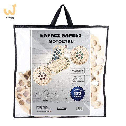 Łapacz Kapsli Motocykl prezent dla miłośnika piwa Łapacz Kapsli Motocykl prezent dla miłośnika piwa