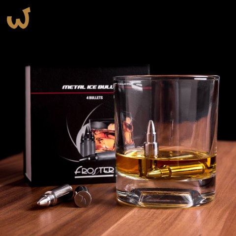 Metalowe Pociski do Drinków - Srebrne Metalowe Pociski do Drinków - Srebrne