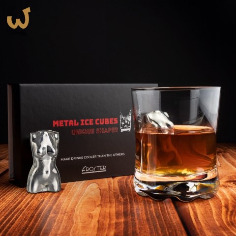Metalowe stalowe kostki do drinków napojów Kobieta Metalowe stalowe kostki do drinków napojów Kobieta