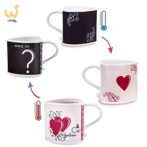 Zaskakujący Kubeczek w pudełku Kocham Cię magiczny Zaskakujący Kubeczek w pudełku Kocham Cię magiczny