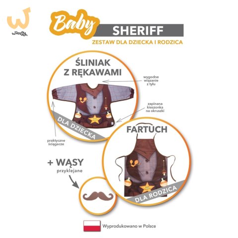 Baby Sheriff - Śliniak i fartuch Baby Sheriff - Śliniak i fartuch