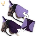 Derka dwustronna i nauszniki Skippi dla Hobby Horse - fioletowy