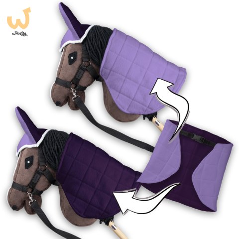 Derka dwustronna i nauszniki Skippi dla Hobby Horse - fioletowy Derka dwustronna i nauszniki Skippi dla Hobby Horse - fioletowy