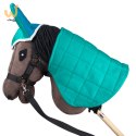 Derka dwustronna i nauszniki Skippi dla Hobby Horse - niebieska i miętowa