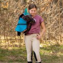 Derka dwustronna i nauszniki Skippi dla Hobby Horse - niebieska i miętowa