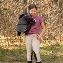 Derka dwustronna i nauszniki Skippi dla Hobby Horse - szary i brązowy