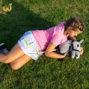 Hobby Horse Skippi - koń na kiju - Szary A4 - prezent dla dziewczynki