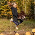 Kasztanowaty konik hobby horse duży A3 kantar HH