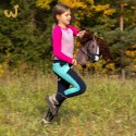 Kasztanowaty konik hobby horse duży A3 kantar HH
