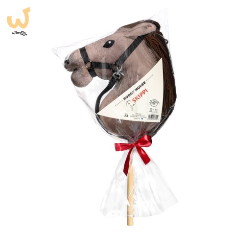 Kasztanowaty konik hobby horse duży A3 kantar HH Kasztanowaty konik hobby horse duży A3 kantar HH