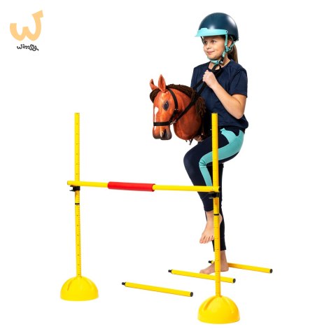 Konik na kiju z kantarem - Hobby Horse Skippi - Bursztyn - jak żywy - A3 Konik na kiju z kantarem - Hobby Horse Skippi - Bursztyn - jak żywy - A3