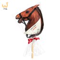 Konik na kiju z kantarem - Hobby Horse Skippi - Bursztyn - jak żywy - A3
