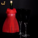 Lady diVinto Czerwony ubranko na butelkę wino