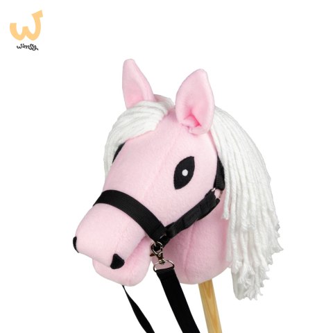 Mały Hobby Horse Skippi - koń na kiju - różowy A5 - lekki i poręczny Mały Hobby Horse Skippi - koń na kiju - różowy A5 - lekki i poręczny