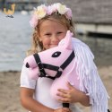 Mały Hobby Horse Skippi - koń na kiju - różowy A5 - lekki i poręczny