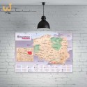 Mapa Odkrywcy Polska plakat ZDRAPKA w tubie duża