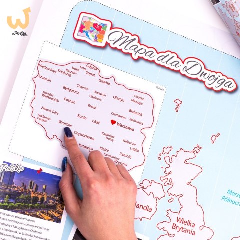 Mapa Zdrapka dla Dwojga prezent na Walentynki ŚLUB Mapa Zdrapka dla Dwojga prezent na Walentynki ŚLUB
