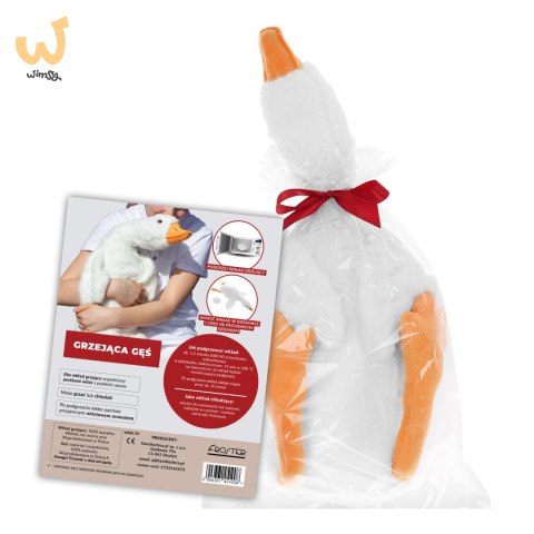 Maskotka Gęś Pluszowa XL 90 cm - eko wkład ogrzewający z pestek wiśni Maskotka Gęś Pluszowa XL 90 cm - eko wkład ogrzewający z pestek wiśni