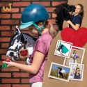 Skippi Hobby Horse w czarne łaty - duży koń na kiju - kantar w zestawie