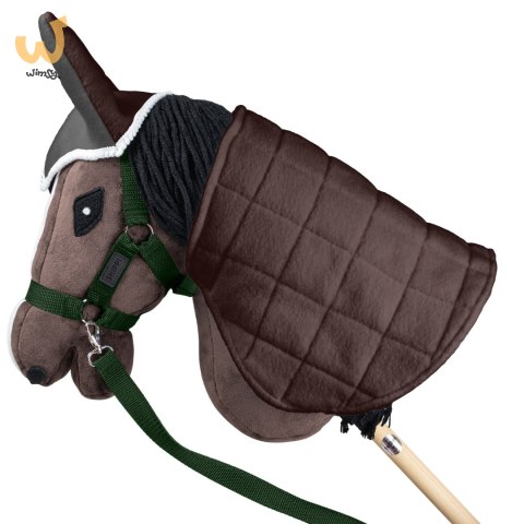 Skippi Kantar dla Hobby Horse - wodze, 2 wymienne futerka - ciemny zielony Skippi Kantar dla Hobby Horse - wodze, 2 wymienne futerka - ciemny zielony