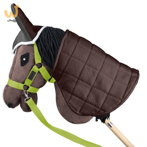 Skippi Kantar dla Hobby Horse - wodze, 2 wymienne futerka - jasny zielony Skippi Kantar dla Hobby Horse - wodze, 2 wymienne futerka - jasny zielony