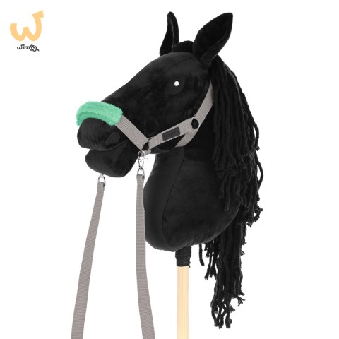 Skippi Kantar dla Hobby Horse - wodze, 2 wymienne futerka - szary Skippi Kantar dla Hobby Horse - wodze, 2 wymienne futerka - szary