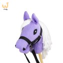 Skippi - lekki mały hobby horse A5 - lawendowy liliowy fioletowy - kantar