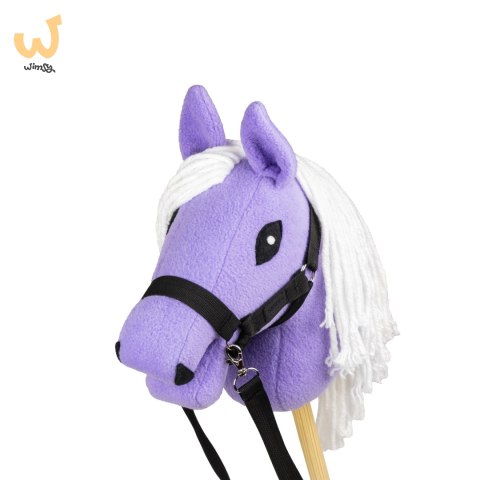 Skippi - lekki mały hobby horse A5 - lawendowy liliowy fioletowy - kantar Skippi - lekki mały hobby horse A5 - lawendowy liliowy fioletowy - kantar
