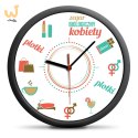 Zegar Biologiczny Kobiety ścienny na ścianę cichy