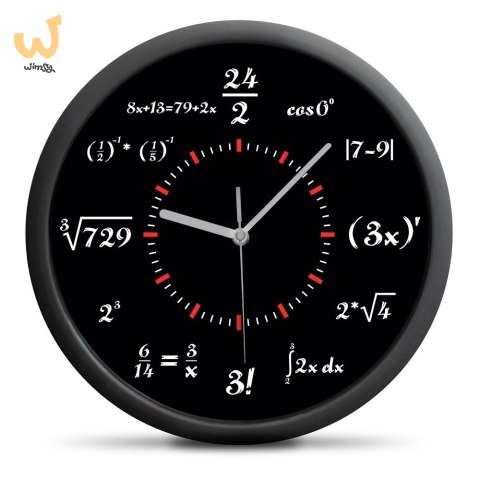 Zegar Matematyka Geniusza dla studenta ucznia Zegar Matematyka Geniusza dla studenta ucznia