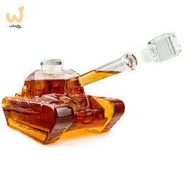 Czołg szklana karafka do whisky dla niego faceta