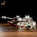 Czołg szklana karafka do whisky dla niego faceta