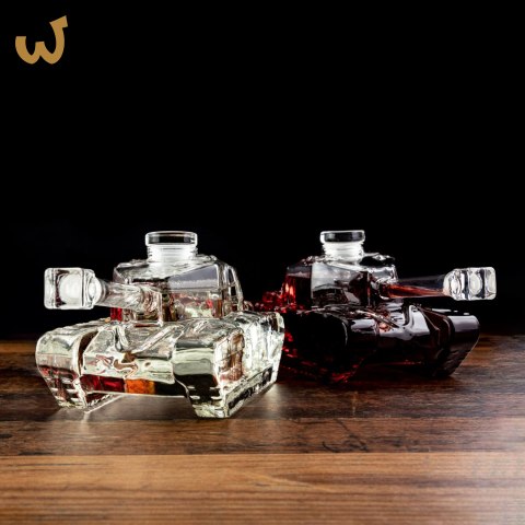 Czołg szklana karafka do whisky dla niego faceta Czołg szklana karafka do whisky dla niego faceta