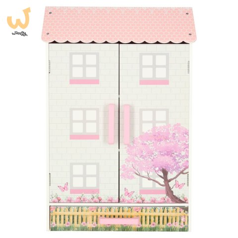 Domek dla lalek drewniany Lulilo Papilio różowy 80cm Domek dla lalek drewniany Lulilo Papilio różowy 80cm