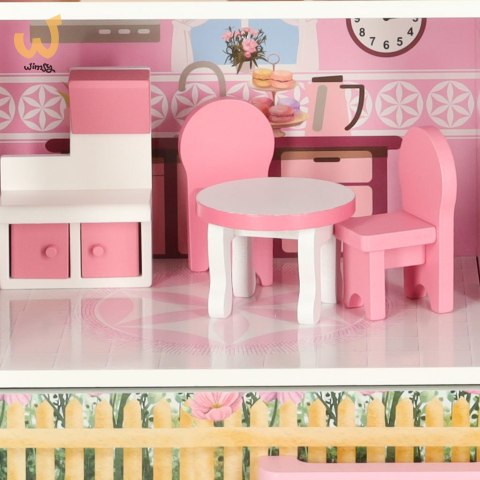 Domek dla lalek drewniany Lulilo Papilio różowy 80cm Domek dla lalek drewniany Lulilo Papilio różowy 80cm